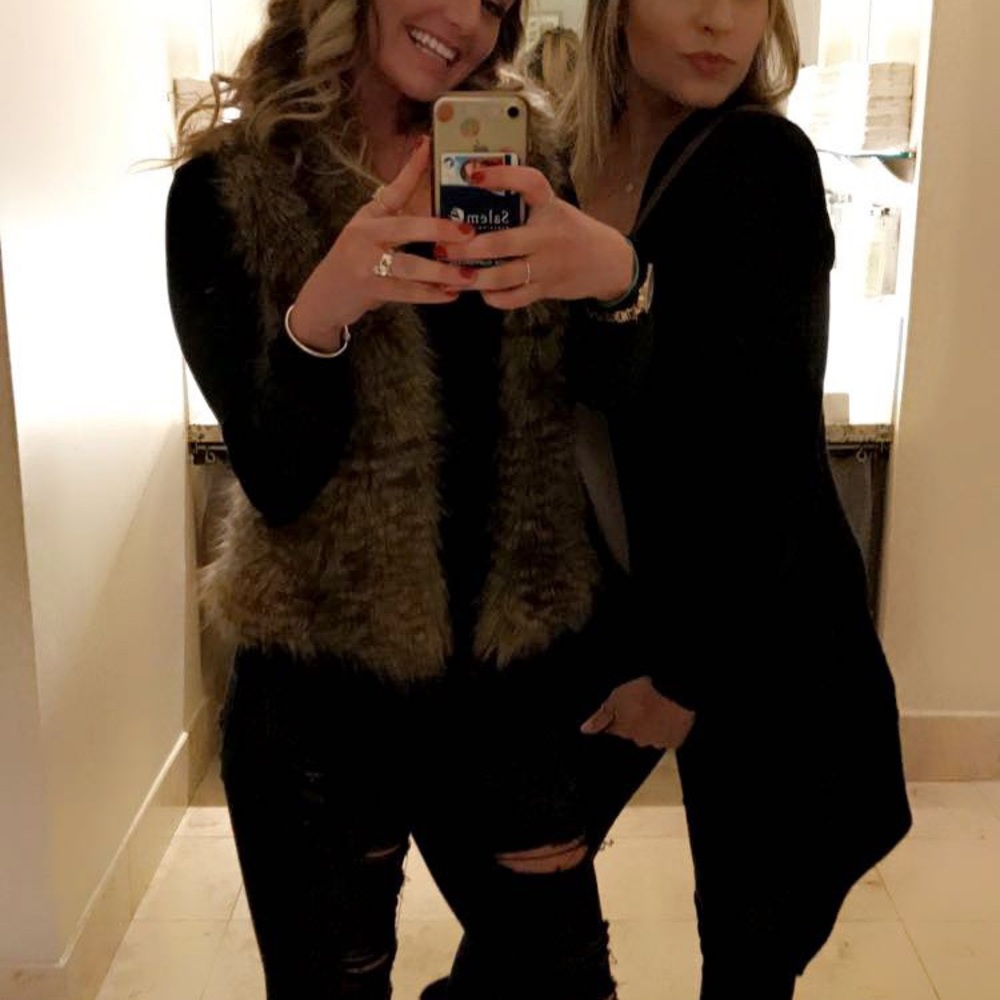 Faux fur vest